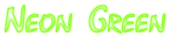 Neon Green Logo Style