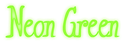 Neon Green Logo Style