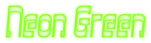 Neon Green Logo Style