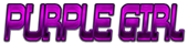 PURPLE GIRL Logo Style