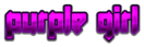 PURPLE GIRL Logo Style