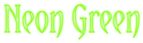 Neon Green Logo Style