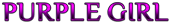 PURPLE GIRL Logo Style