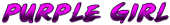 PURPLE GIRL Logo Style