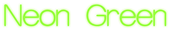 Neon Green Logo Style