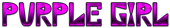 PURPLE GIRL Logo Style