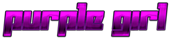 PURPLE GIRL Logo Style