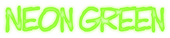 Neon Green Logo Style