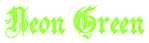 Neon Green Logo Style