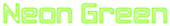 Neon Green Logo Style