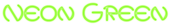 Neon Green Logo Style