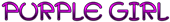 PURPLE GIRL Logo Style