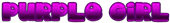 PURPLE GIRL Logo Style