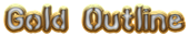 Gold Outline Logo Style