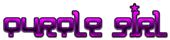 PURPLE GIRL Logo Style