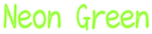 Neon Green Logo Style