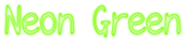 Neon Green Logo Style