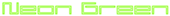 Neon Green Logo Style