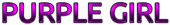 PURPLE GIRL Logo Style