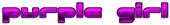 PURPLE GIRL Logo Style